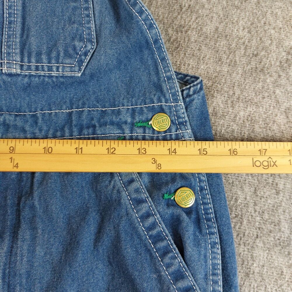 Liberty Denim Bib Overalls Youth Size 18R Blue Jean Farm Chores Fair 4-H Outdoor - Picture 4 of 8